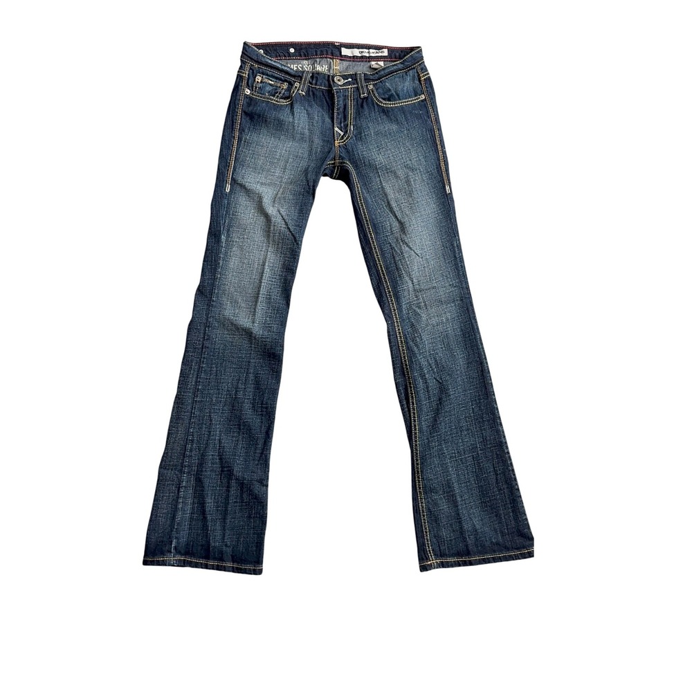 DKNY Jeans Women's Dark Wash Bootcut Denim Jeans Embellished Pockets Size 26R‎